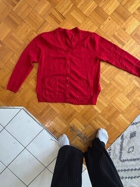Vintage red cardigan from the 90s * accepting offers